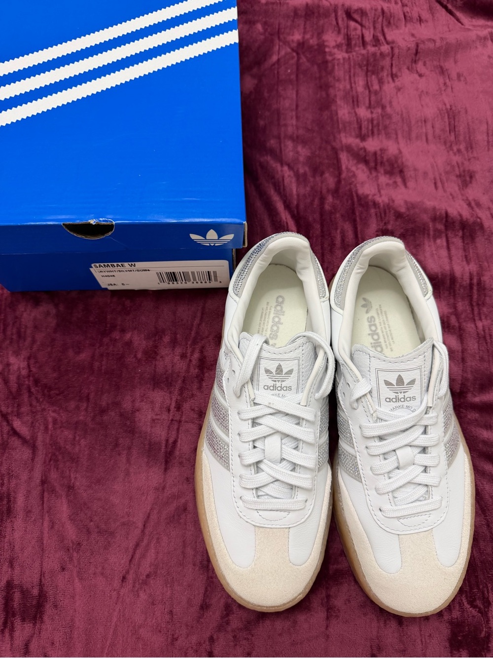 Adidas Sambae Crystal White Shoes